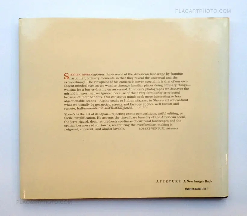 Stephen Shore – Uncommon places (Signed)