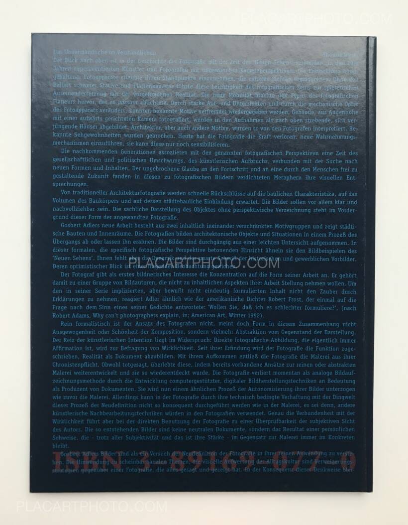 Gosbert Adler: Die Zelle (SIGNED), Sprengel Museum Hannover, 1994