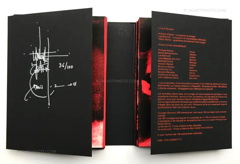 Antoine d'Agata – La nuit épuisée (Signed)