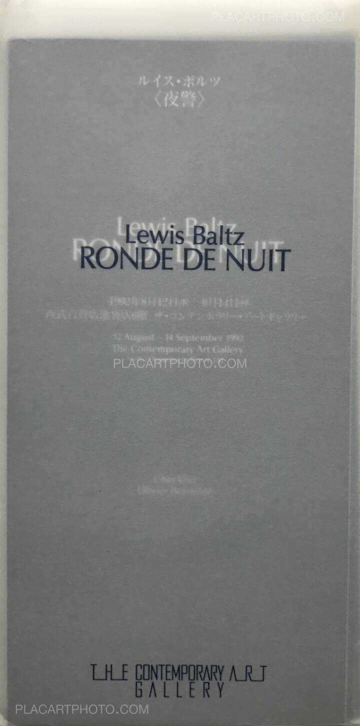 Lewis Baltz 写真集 Lewis Baltz: Ronde De Nuit, Seibu Department Stores. Ltd