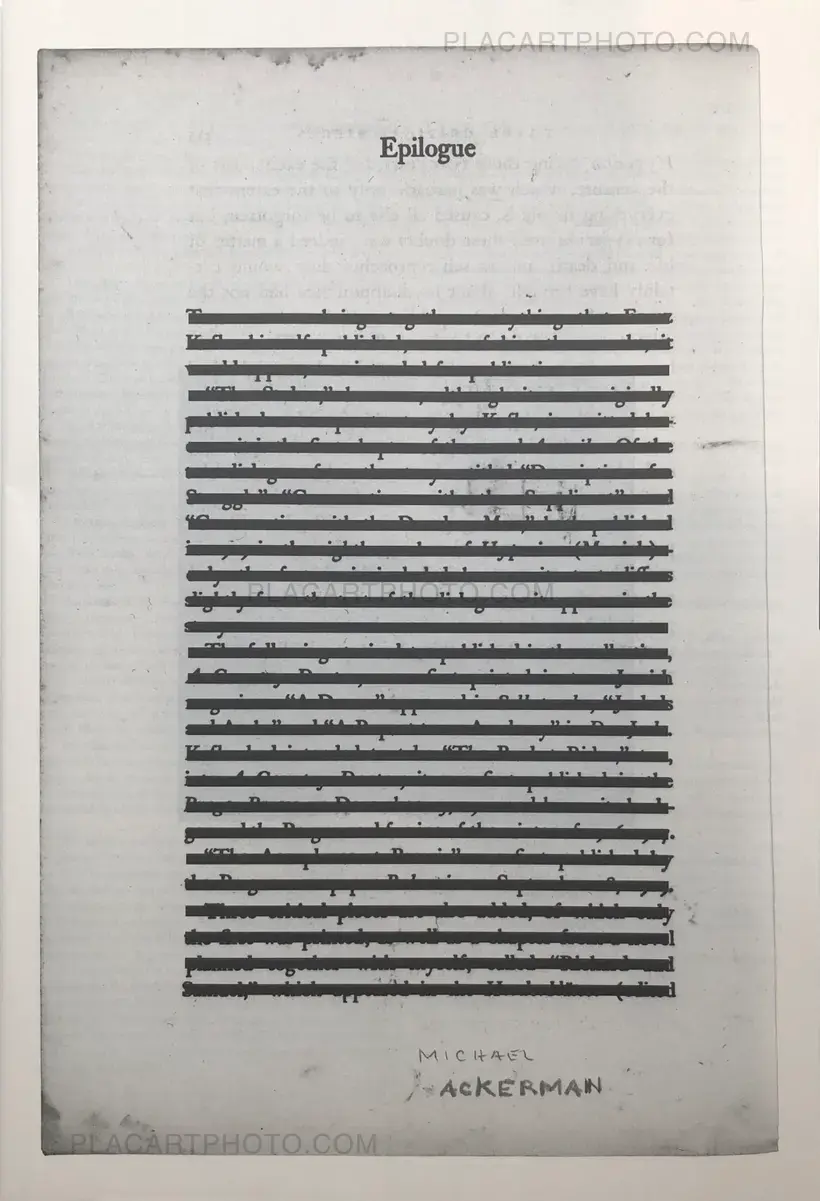 Michael Ackerman – Epilogue