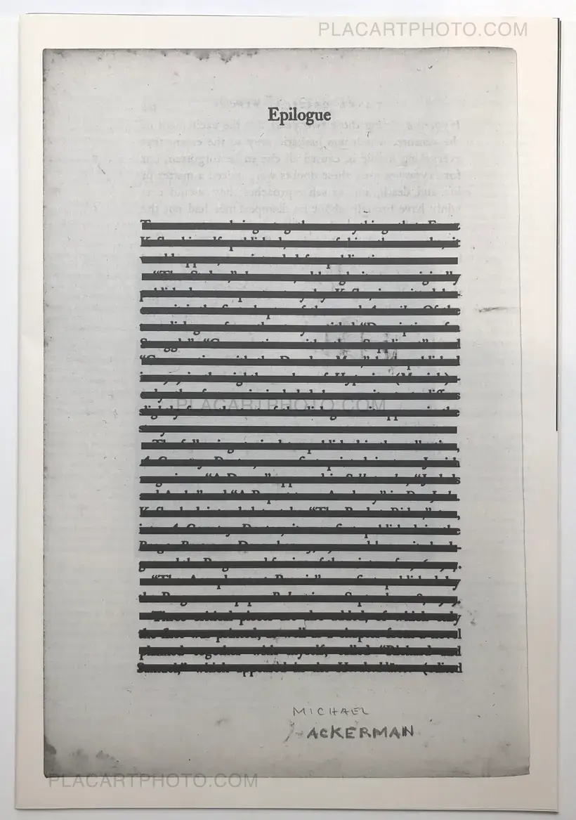Michael Ackerman – Epilogue