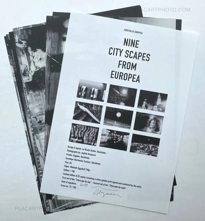 Joakim Kocjancic – Nine City Scapes From Europea (limited edition of 100)