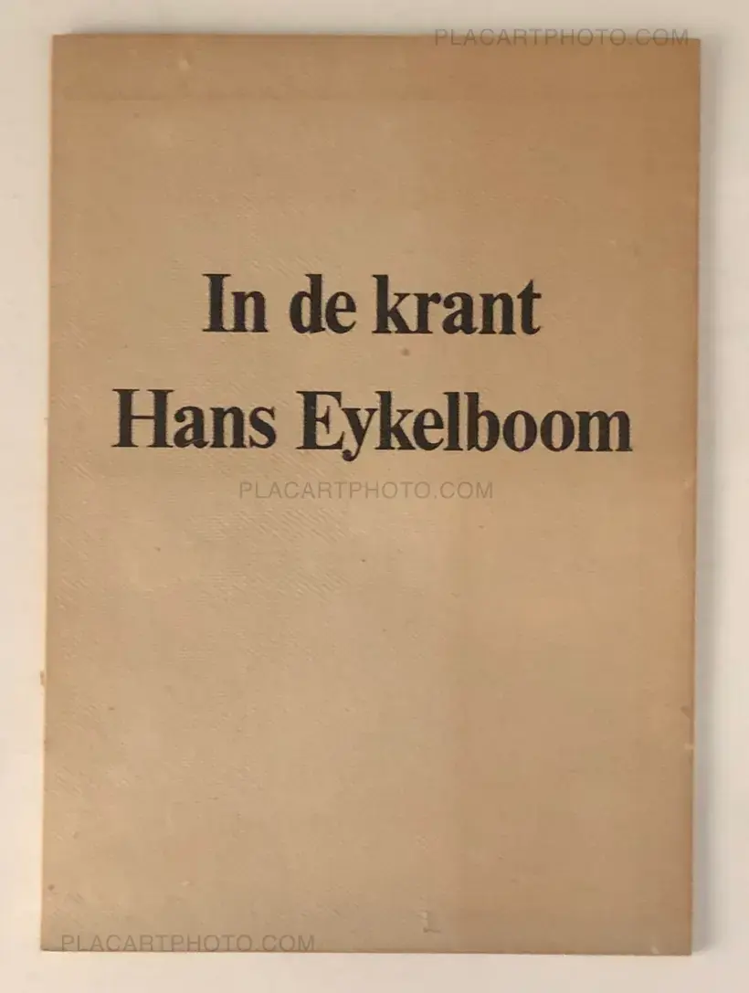 Hans Eijkelboom – In de Krant (In the Newspaper) SIGNED!