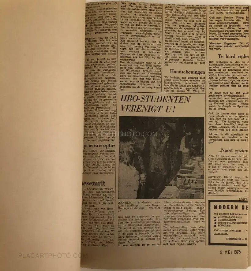 Hans Eijkelboom – In de Krant (In the Newspaper) SIGNED!