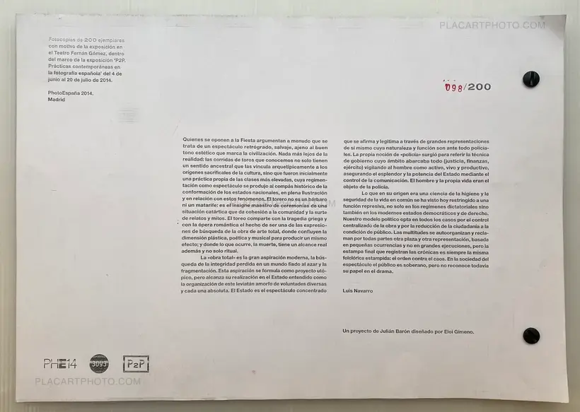 Julian Baron – TAUROMAQUIA (signed and numbered)