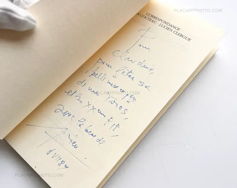 Lucien Clergue – CORRESPONDANCE JEAN COCTEAU LUCIEN CLERGUE (ASSOCIATION COPY)