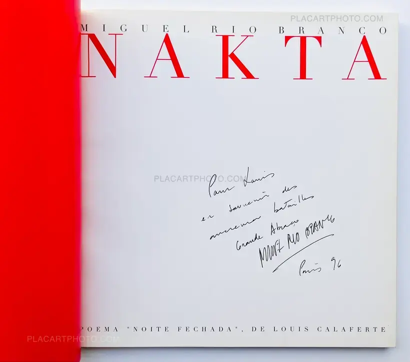 Miguel Rio Branco – NAKTA (ASSOCIATION COPY)