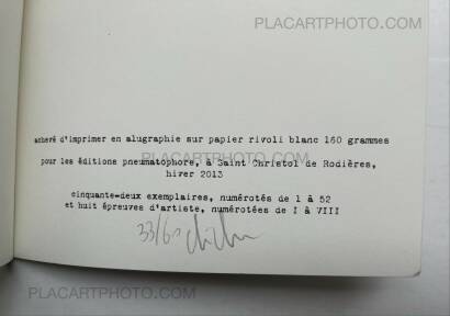 Clara Chichin,Arrête avec ta lumière ta photographie ça m'aveugle (signed and numbered, edt of 60)