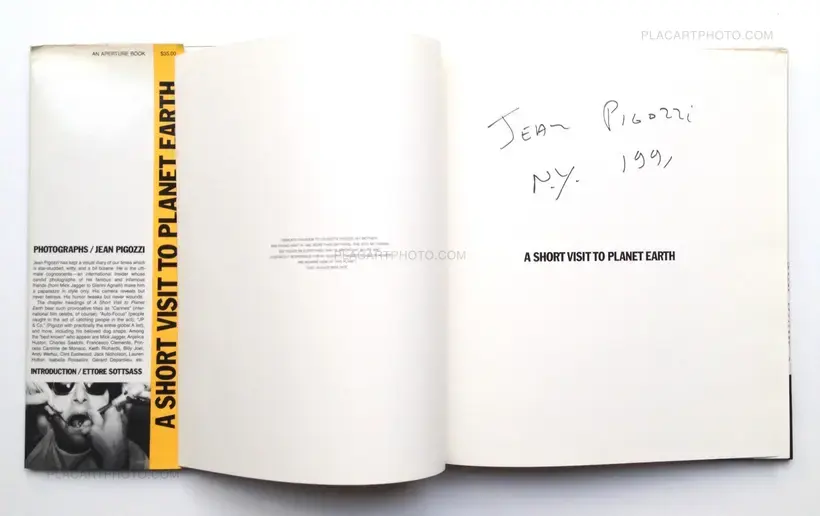 Jean Pigozzi – A Short visit to planet Earth (Signed)
