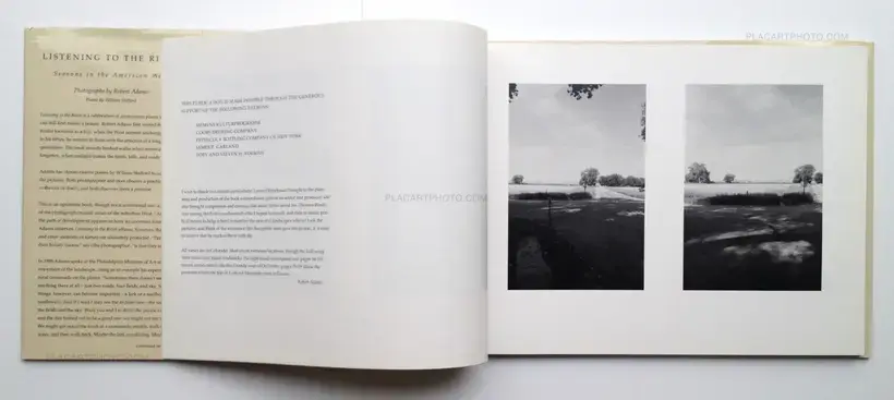 Robert Adams – Listening to the River - Seasons in the American West