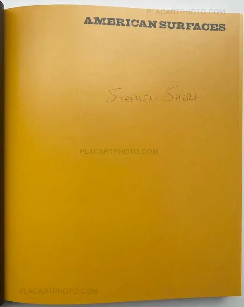 Stephen Shore – American Surfaces (Signed, with Kodak bag)
