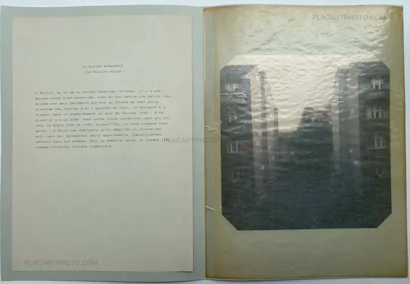 Christian Boltanski – La maison manquante (Numbered and signed, edt of 100 + 20 AP)