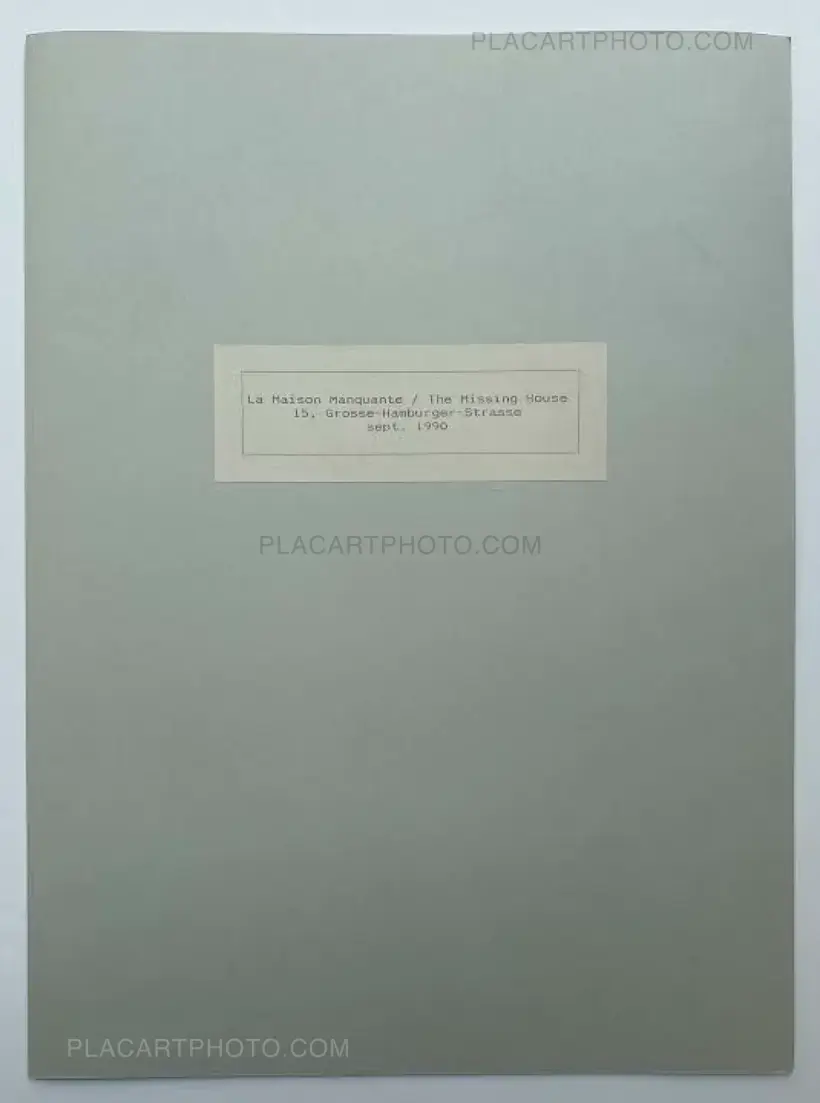 Christian Boltanski – La maison manquante (Numbered and signed, edt of 100 + 20 AP)