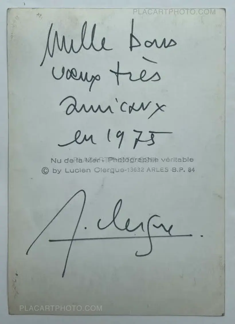 Lucien Clergue – NÉE DE LA VAGUE (With a signed vintage print)