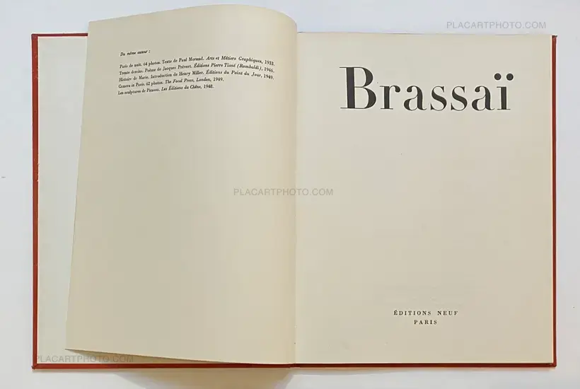 Brassaï – BRASSAI REVUE NEUF
