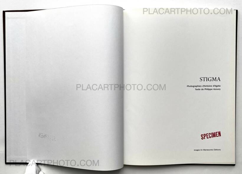 Antoine d'Agata: Stigma, Images en Manoeuvres , 2004 | Bookshop Le