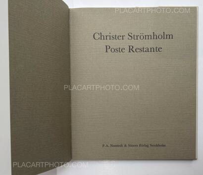 Christer Strömholm,POSTE RESTANTE 