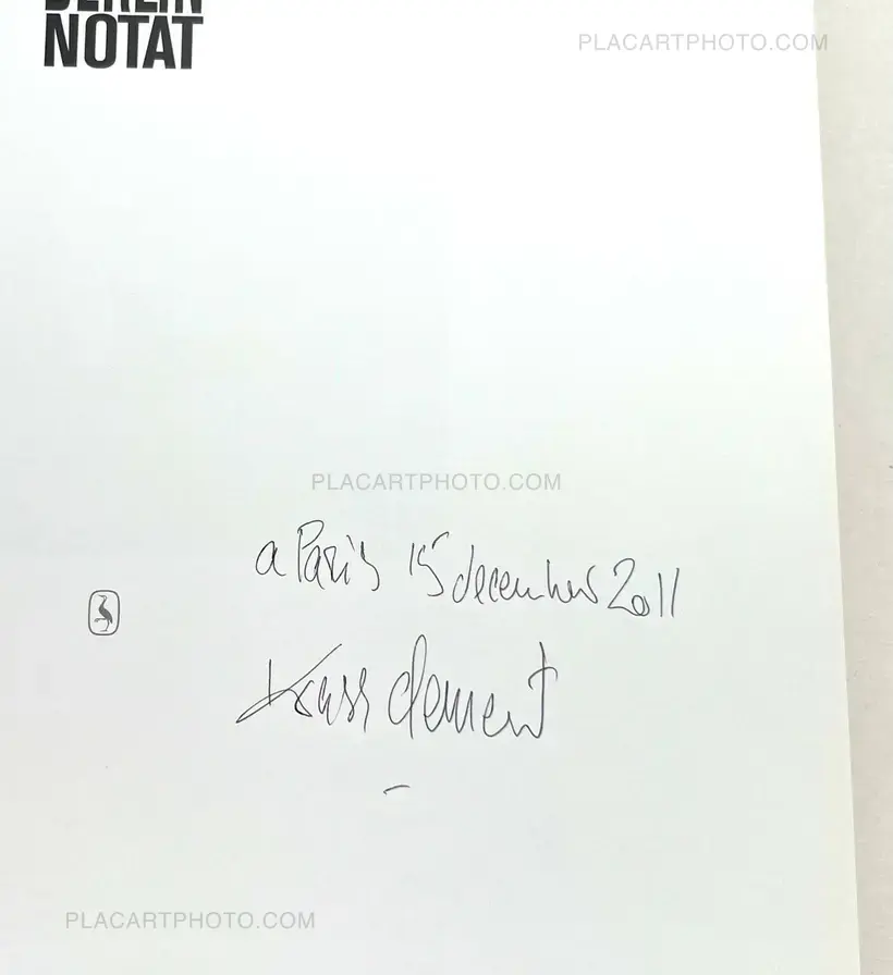 Krass Clement – Berlin Notat (Signed)