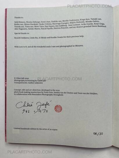 Chloé Jafé,Trilogy : Lot of 3 books (Handmade edt with prints) 