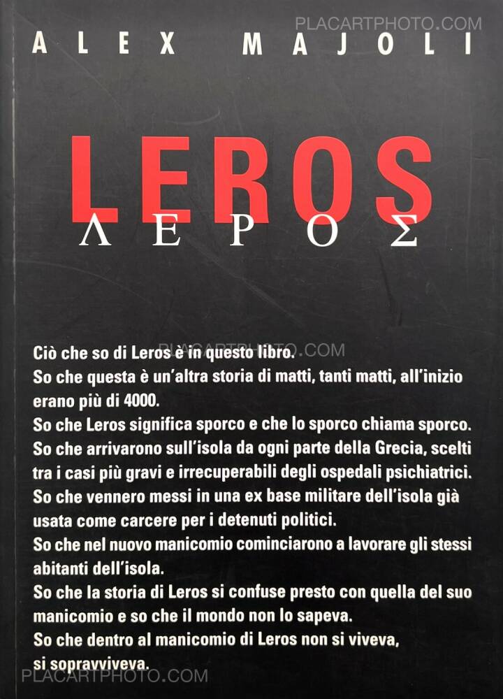 Leros / Alex Majoli　アレックス・マヨーリ Alex Majoli: Leros (True first edition), West Zone, 1999