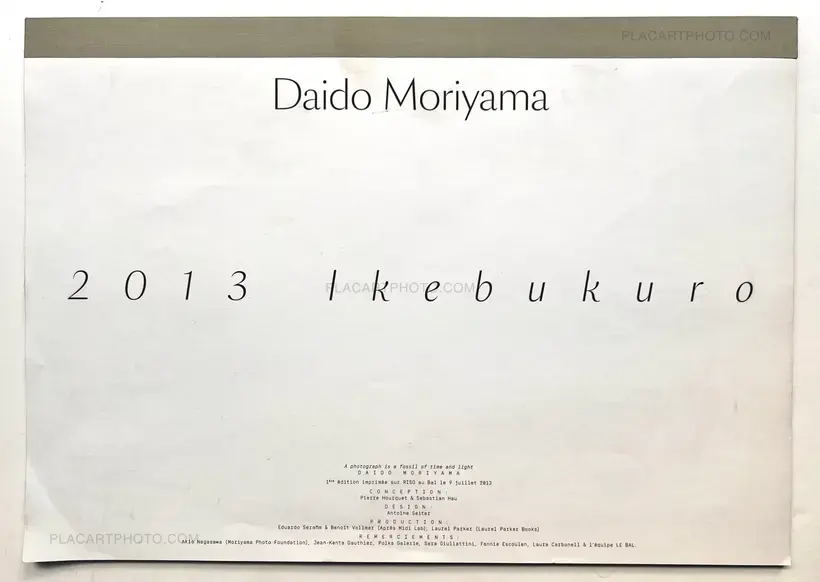 Daido Moriyama – 2013 Ikebukuro (Signed)
