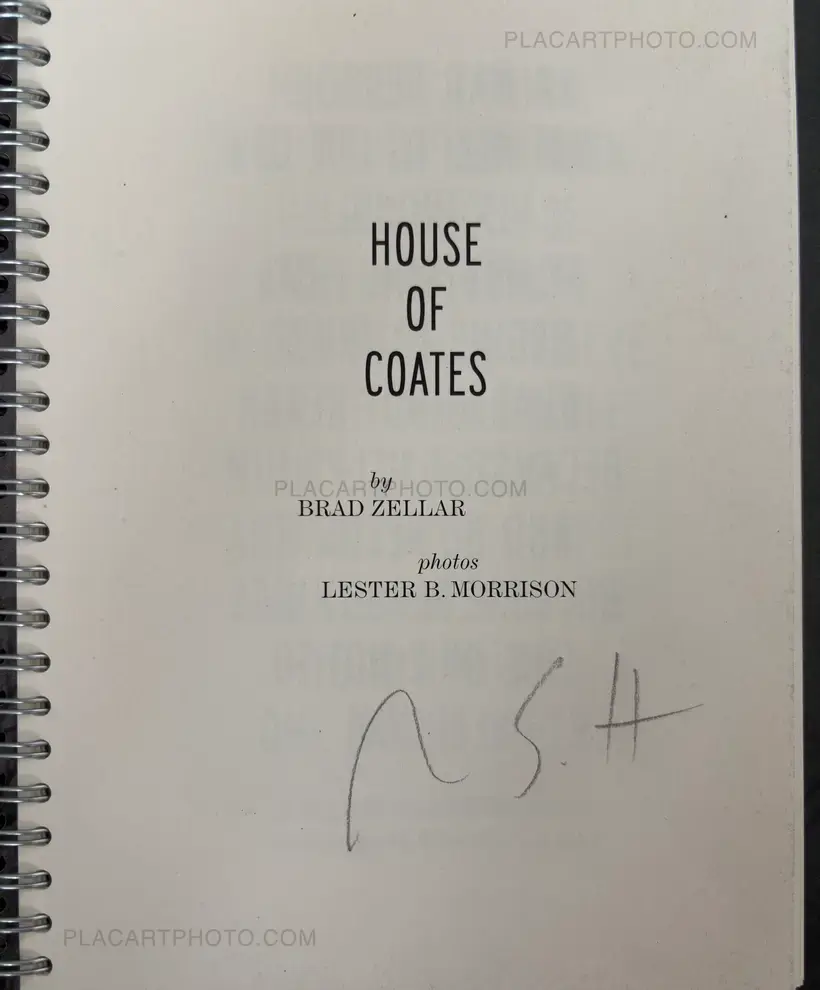 Alec Soth & Brad Zellar – House of Coates (SIGNED)